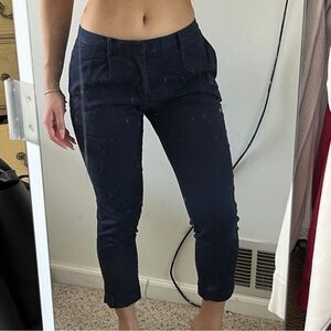 Uniqlo Mid-Low Rise Capri Work Pants